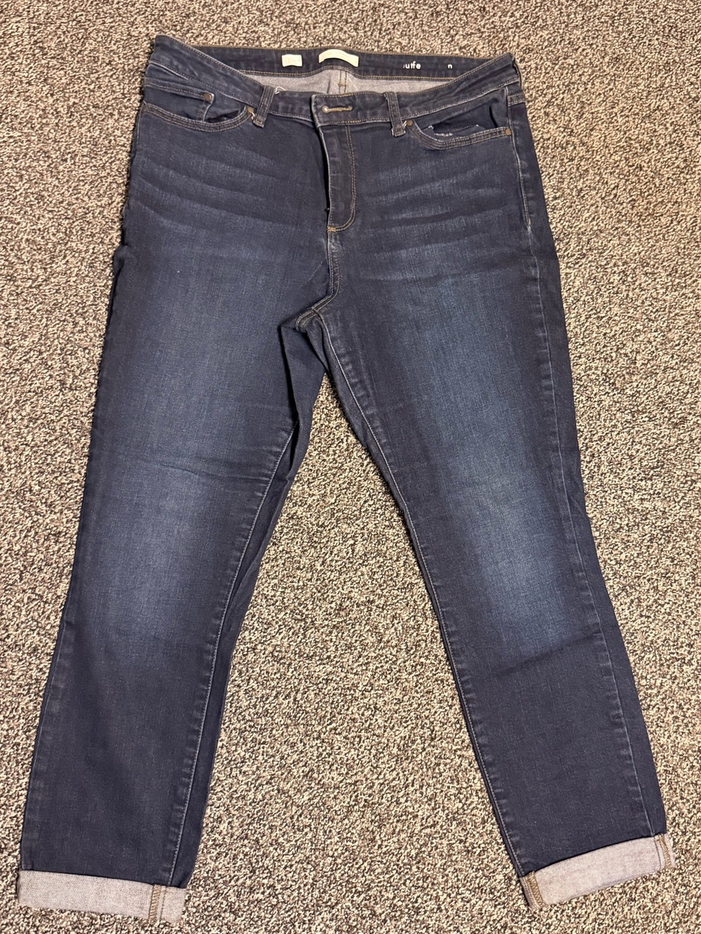 LC Lauren Conrad Women's Skinny Jeans - Dark and Medium Blue Washes - Picture 2 of 11